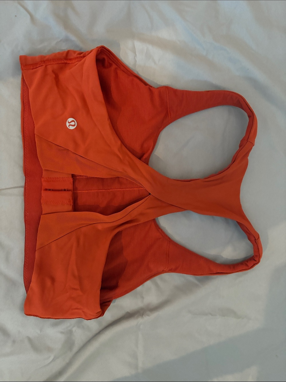 lululemon athletica Orange Racerback Sports Bra